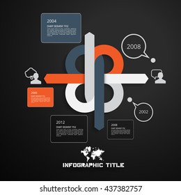 Vector of illustration infographic