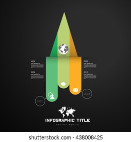 Vector of illustration infographic