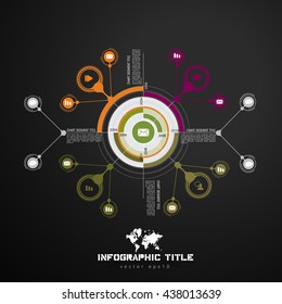 Vector de infografía de ilustración