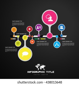 Vector of illustration infographic