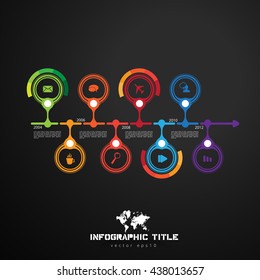 Vector de infografía de ilustración