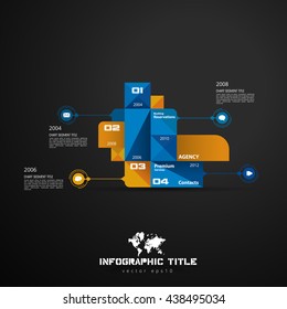 Vector de infografía de ilustración