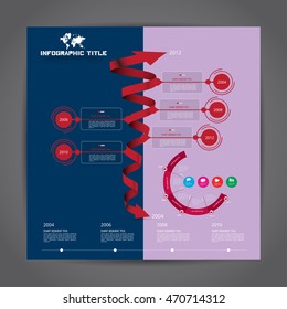 Vector of illustration infographic