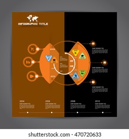 Vector de infografía de ilustración