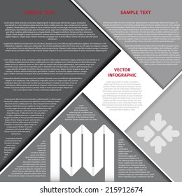 The Vector Illustration, Infographic Background for Creative Work