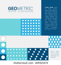 Vector illustration infographic business presentation geometric concept. 