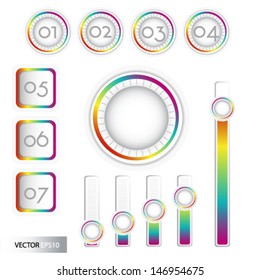 Vector illustration of an infographic composition.