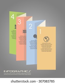 Vector illustration of infographic design element