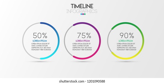 vector illustration Infographic design template with icons and 3 options or steps. Can be used for process, presentations, layout, banner,info graph.