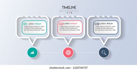 vector illustration Infographic design template with icons and 3 options or steps. Can be used for process, presentations, layout, banner,info graph.