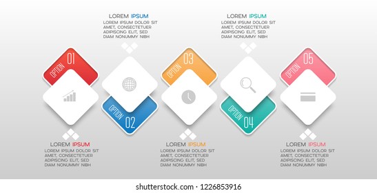 vector illustration Infographic design template with icons and 4 options or steps. Can be used for process, presentations, layout, banner,info graph.
