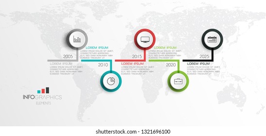 vector illustration Infographic design template with icons and 5 options or steps. Can be used for process, presentations, layout, banner,info graph. 