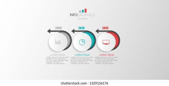 Vector illustration infographic design template with icons and 3 options or steps. business concept. Can be used for process, presentations, diagram, workflow layout, info graph.