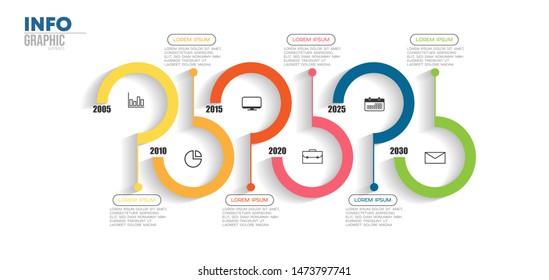 vector illustration Infographic design template with icons and 6 options or steps. Can be used for process, presentations, layout, banner,info graph.