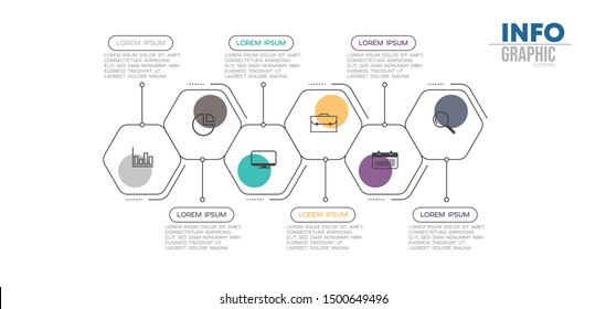vector illustration Infographic design template with icons and 5 options or steps. Can be used for process, presentations, layout, banner,info graph.