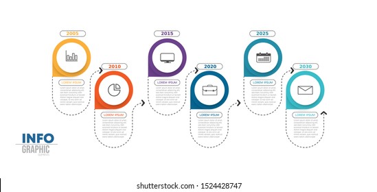 vector illustration Infographic design template with icons and 6 options or steps. Can be used for process, presentations, layout, banner,info graph.