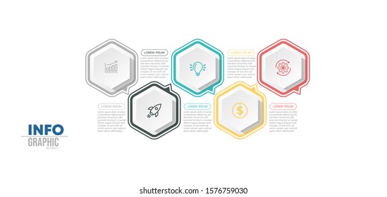 vector illustration Infographic design template with icons and 5 options or steps. Can be used for process, presentations, layout, banner,info graph.