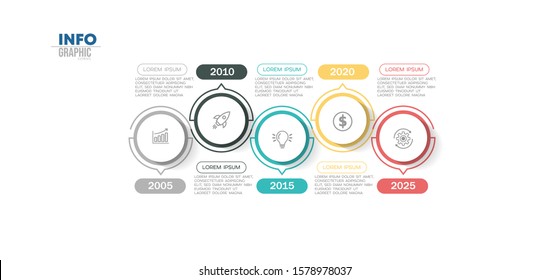 vector illustration Infographic design template with icons and 5 options or steps. Can be used for process, presentations, layout, banner,info graph.