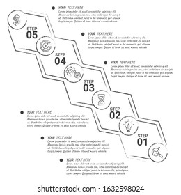 vector illustration Infographic design template with icons and 3, 4, 5, 6 options or steps. Can be used for process, presentations, layout, banner,info graph.