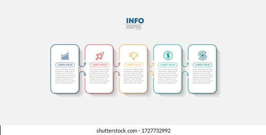 vector illustration Infographic design template with icons and 4 options or steps. Can be used for process, presentations, layout, banner,info graph.