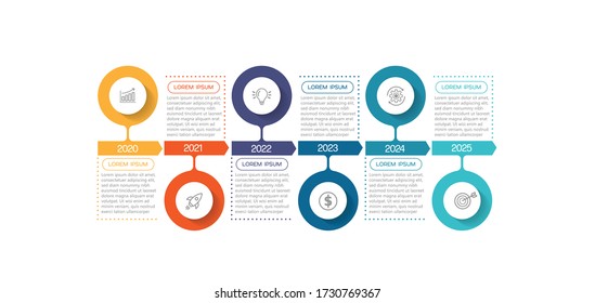 vector illustration Infographic design template with icons and 6 options or steps. Can be used for process, presentations, layout, banner,info graph.