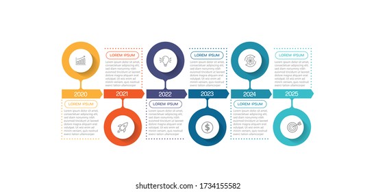 vector illustration Infographic design template with icons and 6 options or steps. Can be used for process, presentations, layout, banner,info graph.