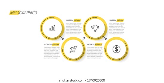 vector illustration Infographic design template with icons and 4 options or steps. Can be used for process, presentations, layout, banner,info graph.