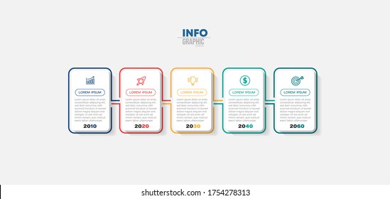 vector illustration Infographic design template with icons and 5 options or steps. Can be used for process, presentations, layout, banner,info graph.