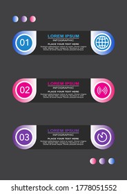 Vector illustration Infographic design template with icons and 6 options or steps. Can be used for process, presentations, layout, banner.