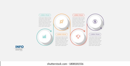 vector illustration Infographic design template with icons and 4 options or steps. Can be used for process, presentations, layout, banner,info graph.