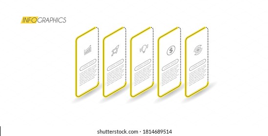 vector illustration Infographic design template with icons and 5 options or steps. Can be used for process, presentations, layout, banner,info graph.