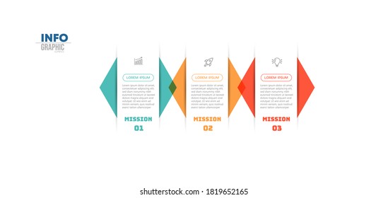 vector illustration Infographic design template with icons and 3 options or steps. Can be used for process, presentations, layout, banner,info graph.