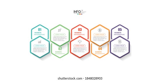 vector illustration Infographic design template with icons and 6 options or steps. Can be used for process, presentations, layout, banner,info graph.