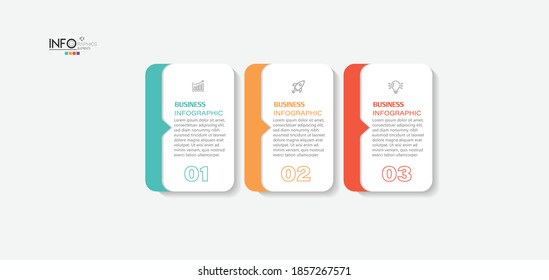 vector illustration Infographic design template with icons and 3 options or steps. Can be used for process, presentations, layout, banner,info graph.