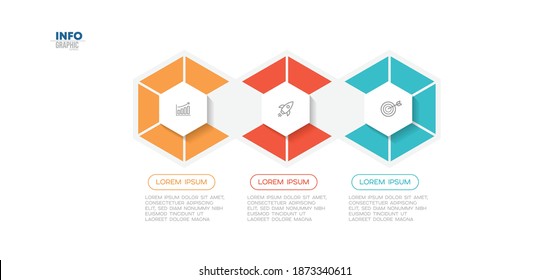 vector illustration Infographic design template with icons and 3 options or steps. Can be used for process, presentations, layout, banner,info graph.