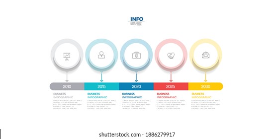 vector illustration Infographic design template with icons and 5 options or steps. Can be used for process, presentations, layout, banner,info graph.