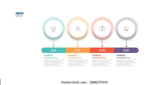 vector illustration Infographic design template with icons and 4 options or steps. Can be used for process, presentations, layout, banner,info graph.