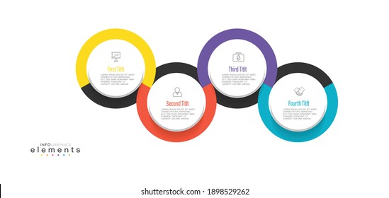vector illustration Infographic design template with icons and 4 options or steps. Can be used for process, presentations, layout, banner,info graph.