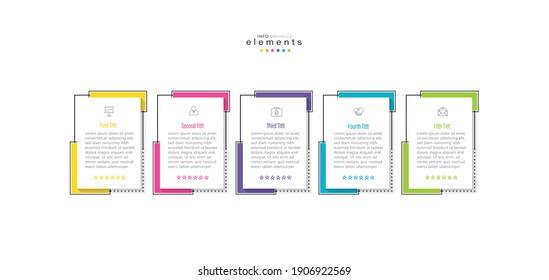 vector illustration Infographic design template with icons and 5 options or steps. Can be used for process, presentations, layout, banner,info graph.