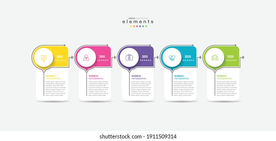 vector illustration Infographic design template with icons and 5 options or steps. Can be used for process, presentations, layout, banner,info graph.