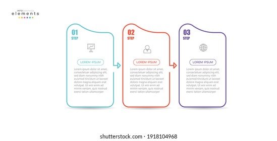 vector illustration Infographic design template with icons and 3 options or steps. Can be used for process, presentations, layout, banner,info graph.