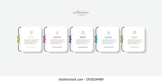 vector illustration Infographic design template with icons and 5 options or steps. Can be used for process, presentations, layout, banner,info graph.