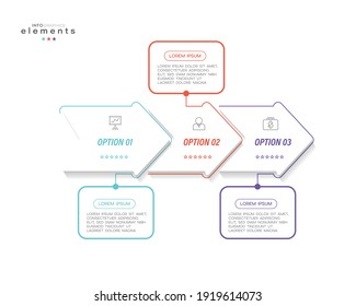 vector illustration Infographic design template with icons and 3 options or steps. Can be used for process, presentations, layout, banner,info graph.