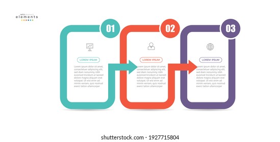 vector illustration Infographic design template with icons and 3 options or steps. Can be used for process, presentations, layout, banner,info graph.