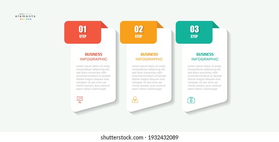 vector illustration Infographic design template with icons and 3 options or steps. Can be used for process, presentations, layout, banner,info graph.