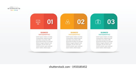 vector illustration Infographic design template with icons and 3 options or steps. Can be used for process, presentations, layout, banner,info graph.