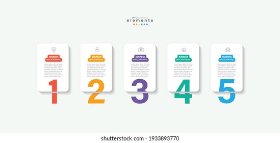 vector illustration Infographic design template with icons and 5 options or steps. Can be used for process, presentations, layout, banner,info graph.