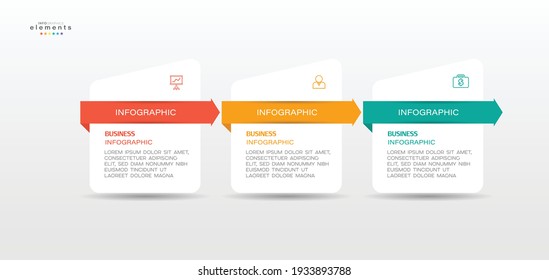 vector illustration Infographic design template with icons and 3 options or steps. Can be used for process, presentations, layout, banner,info graph.