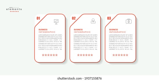 vector illustration Infographic design template with icons and 3 options or steps. Can be used for process, presentations, layout, banner,info graph.