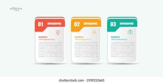 vector illustration Infographic design template with icons and 3 options or steps. Can be used for process, presentations, layout, banner,info graph.